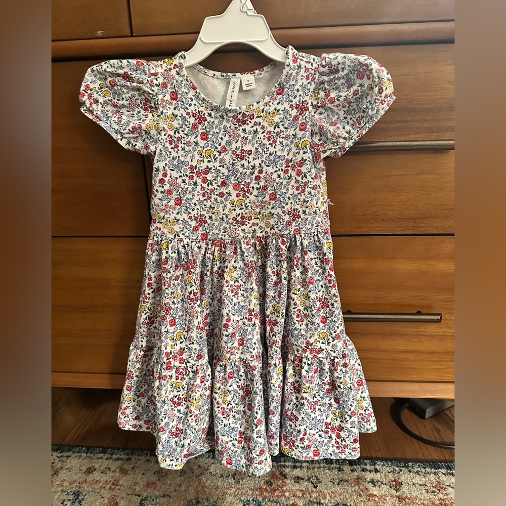 Janie and Jack floral dress, size 4, great condition